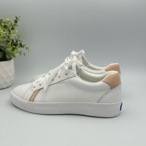Keds Women’s Pursuit White Leather Lace Up Sneakers Shoes Size 6.5 W